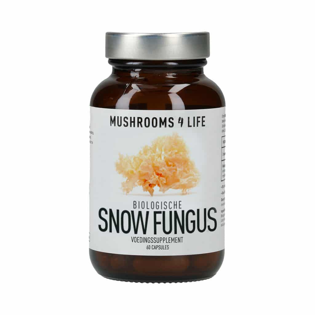 Mushrooms For Life - Cápsulas de Snow Fungus ecológico (60 unidades) - producto