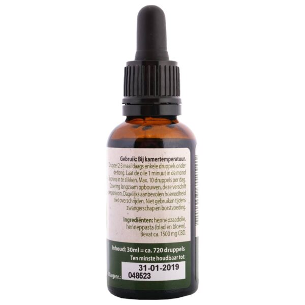 Jacob Hooy - Aceite de CBD 5% (30 ml) - Imagen 4