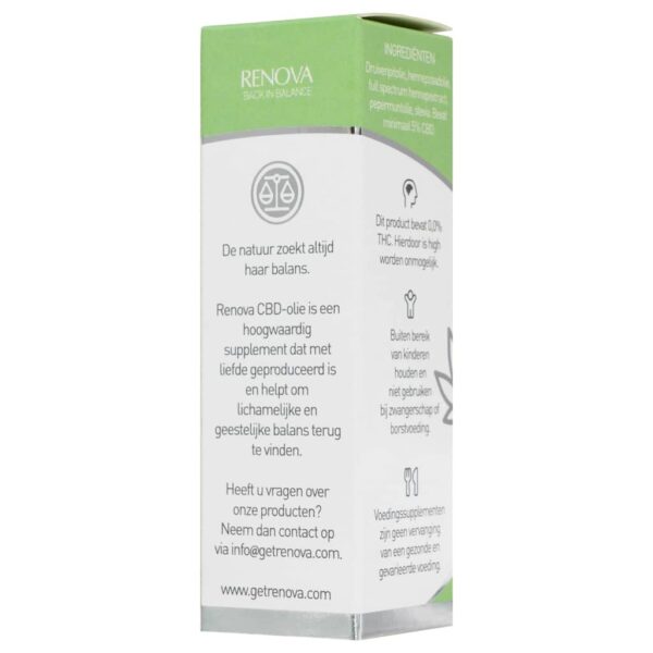 Renova - Aceite de CBD de infusión de menta 5% - Imagen 4
